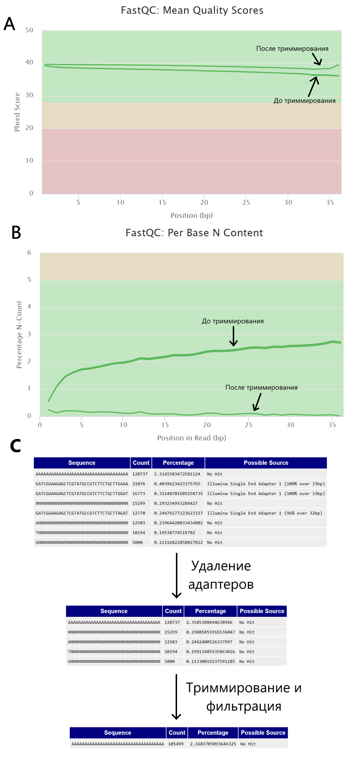 overcovered contig dot plot