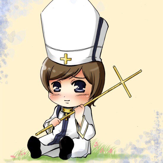 Chibi pope portrait